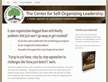 Tablet Screenshot of centerforselforganizingleadership.com